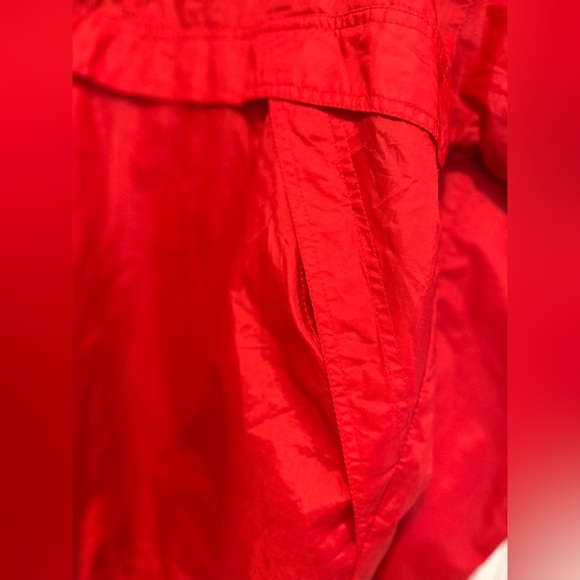 Vintage 90’s Harvard Square Smirnoff Mens Large Red Embroidered Logo Windbreaker - Picture 11 of 13